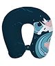 Right Gifting Digital Printed Recron Filled Neck Travel Pillow - Navy Blue