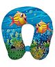 Right Gifting Digital Printed Ocean Friends Theme Recron Filled Neck Travel Pillow - Multicolor