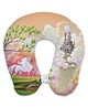 Right Gifting Digital Printed Recron Filled Neck Travel Pillow - Multicolor