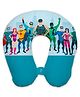Right Gifting Digital Printed Superhero Squad Recron Filled Neck Travel Pillow - Multicolor