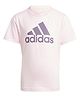 Adidas Kids Cotton Knit Half Sleeves BL CO T-Shirt Logo Printed - Pink