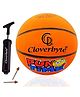 CLOVERBYTE FUNTIME Junior Size 3 Basketball With Pump And Pins For Kids PlayZone Basketball - Orange