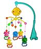 Domenico Babygo Musical Sound & Light Zoo Rattle Cot Mobile Rotating for Cradle and Bed - Multicolour