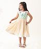 Jilmil Cotton Lurex Hand-Painted Dress - Off White