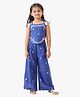Jilmil Cotton Silver Lurex Top With Palazzo (Set Of 2) - Blue