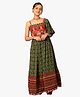 Jilmil Girls One Shoulder Navratri Dress - Green