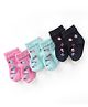 Cute Walk by Babyhug Knit Ankle Length Anti Bacterial Socks Floral Design - Multicolor