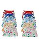 Little Boo New Born Baby Cotton Washable and Reusable U Shaped Cloth Nappy  Pack of 10 - Multicolour