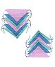 Little Boo New Born Baby Cotton Washable Reusable Cloth Diapers Pack Of 12 - Multicolor