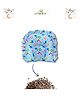 Little Boo Rai Mustard Seed Head Shaping Pillow for Newborn Baby Neck Support -Blue