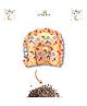 Little Boo Rai Mustard Seed Head Shaping Pillow for Newborn Baby Neck Support -Orange
