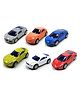 Azhari Die Cast Alloy Pull Back Car Toy  Pack of 6 Color May Vary