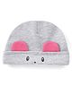 Babyhug Cotton Cap Mouse Design Grey - Diameter 10 cm