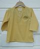 Love the World Today 100% Cotton Full Sleeves Natural Dyed Ethnic Kurta  - Yellow