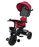 JoyRide 3 in 1 Baby Tricycle Stroller Kids Pedal Tricycle Without Pusher Bar Removable Canopy - Red