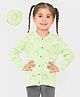 Mi Arcus  Cotton Full Sleeves All Over Apple Design Knitted Sweater Green