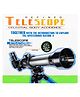 Fiddlerz Telescope HD Focus Astronomical Refractor with Portable Tripod Stand High Power Telescope - Black