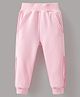Kookie Kids  Full Length Lounge Pant With Solid Colour - Pink