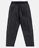 Kiddopanti Solid Pajama With Single Pocket - Jet Black