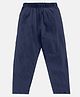Kiddopanti Solid Pajama With Single Pocket - Navy Blue