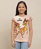 Kidsville Disney Featuring Cap Sleeves Bambi Printed Tee - Pink