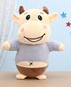 Aarohi Toys Musical Laugh and Spin Cow  Blue - Height 24.5 cm