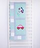 Blooming Buds Transport Printed Baby Quilt - Blue