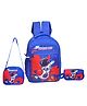 Happile Space Blue Bagpack Combo For Kids Sling Bag Pencil Pouch School Bag For Kids Upto Class 4th - 15 Inches