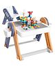 Miniture Flex Desk: 6 in 1 Multifunctional Kids Table Blue and Orange