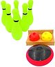 sanjary 2 in 1 Hover Soccer and Bowling Set Glow Hover Bowling Game - Multicolor