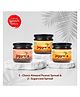 Jaggrella Choco almond peanut spread pack of 1 and Sugarcane spread pack of 2 - 900 g