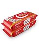 Pigeon Premium Baby Wet Wipes with Lid Skincare Pack of 2 - 72 Sheets Each