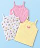 Babyhug 100% Cotton Slips Beach Theme Pack of 3 - Blue Yellow & Pink