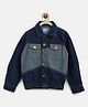 Tales & Stories  Full Sleeves Cut & Sew  Detailed  Jacket - Dark Blue