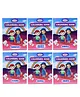 Jumbo A4 Size Colouring Books for Kids Pack of 6 - English
