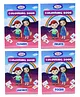 Witty Baby JUMBO A4 SIZE Colouring Books for Kids Pack of 4 - English