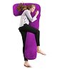 Pumpum L Shape Hollow Fiber Maternity Pillow - Purple