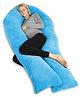 Pumpum U Shape Hollow Fiber Maternity Pillow ,Sky Blue