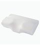 PumPum Cervical Orthopaedic Memory Foam Butter Fly Shape Regular Size Contour Neck Support Pillow with Removable Zip Cover - White