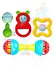 OPINA Baby Rattle Set Pack of 4 - Multicolor