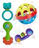 OPINA Baby Rattle Set Pack of 4 - Multicolor