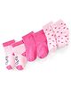 Doodle Poodle 100% Cotton Rich Ankle Length Teddy Design Socks Pack of 3 - Pink