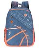 Skybags Riddle School Backpack with Raincover Blue & Orange - Height 19 Inches