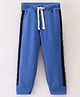 Ollypop Cotton Looper Full Length Solid Colour Lounge Pant - Blue
