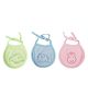 VOIDROP New Born Baby Cotton Bibs Apron For Feeding Washable & Reusable Comfortable & Easily Adjustable Pack of 3 For 0-6 Months Baby