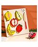 THE LITTLE BOO Wooden Raised Cut Fruit Tray - Multicolour