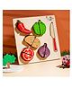 The Little Boo Wooden Raised Cut Vegetable Tray- Multicolor
