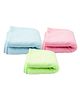 VOIDROP Bath Towels for Newborn Babies Super Soft Double Sided 2 in 1 Baby Hooded Bathing Towels Infants Toddlers L 71 X B 71 cm ,(Pack of 3)