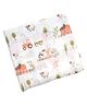 Stephen Joseph Muslin Blanket Farm Print - White
