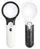 Fiddlerz LED 4X & 45X Light Handheld Magnifier - White & Black